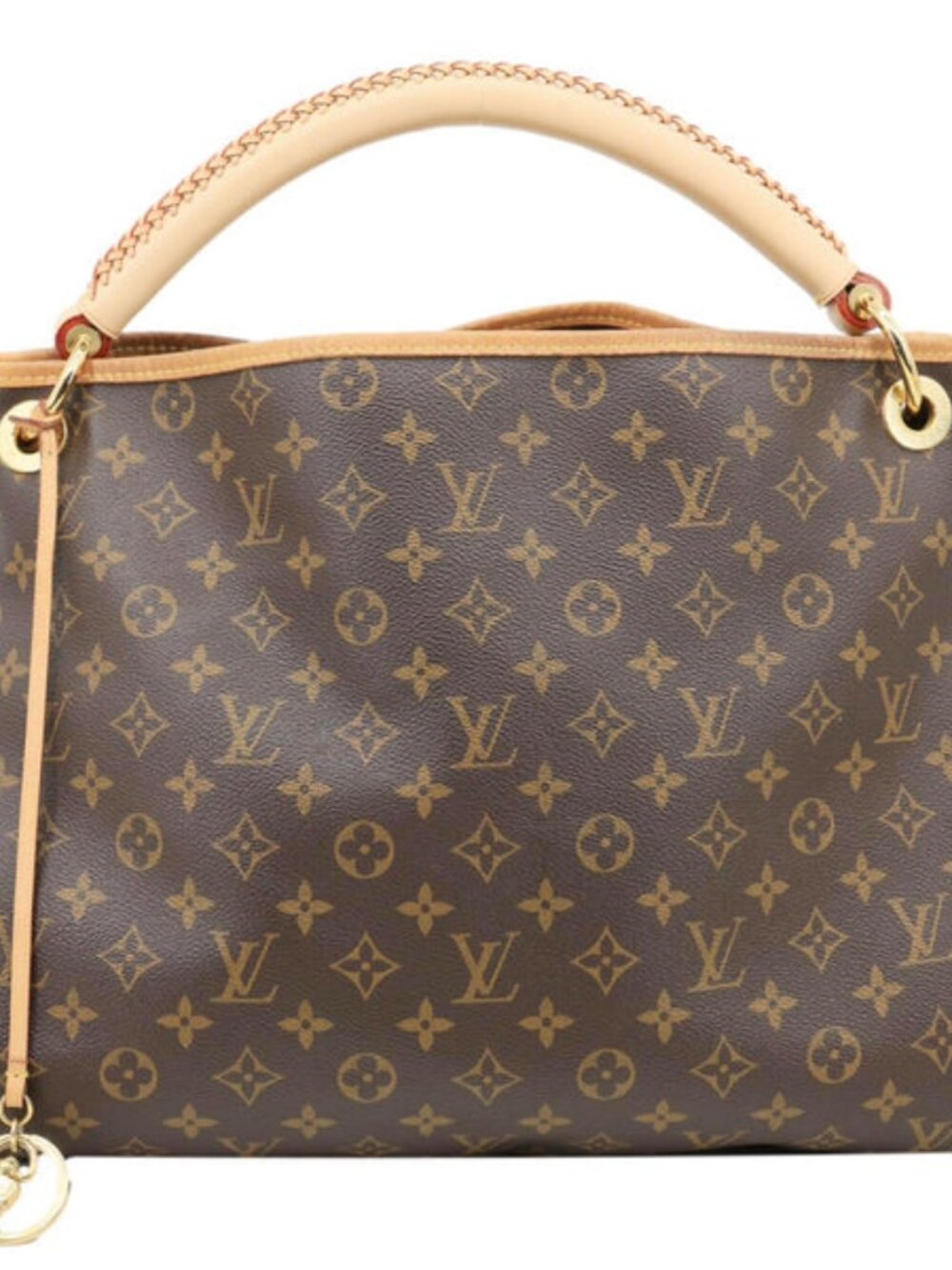 Louis Vuitton Artsy MM Monogram Canvas Hobo Bag Brown